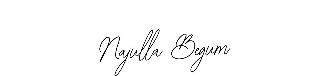 Bearetta-2O07w is a professional signature style that is perfect for those who want to add a touch of class to their signature. It is also a great choice for those who want to make their signature more unique. Get Najulla Begum name to fancy signature for free. Najulla Begum signature style 12 images and pictures png