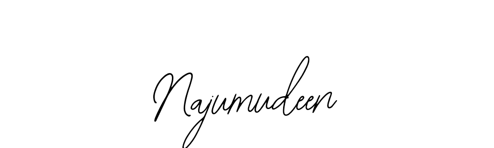 Bearetta-2O07w is a professional signature style that is perfect for those who want to add a touch of class to their signature. It is also a great choice for those who want to make their signature more unique. Get Najumudeen name to fancy signature for free. Najumudeen signature style 12 images and pictures png