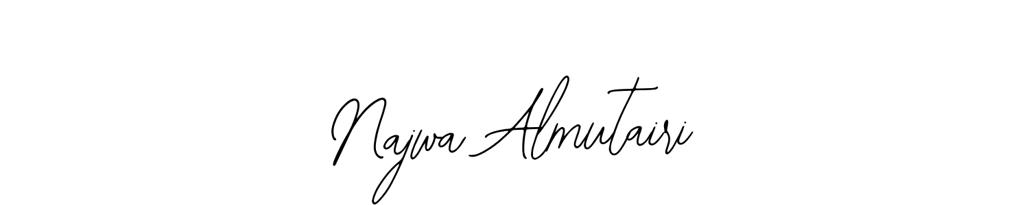 Bearetta-2O07w is a professional signature style that is perfect for those who want to add a touch of class to their signature. It is also a great choice for those who want to make their signature more unique. Get Najwa Almutairi name to fancy signature for free. Najwa Almutairi signature style 12 images and pictures png