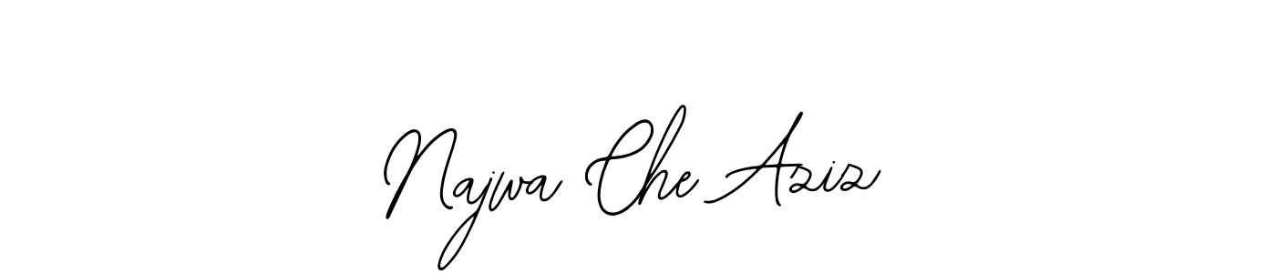 Make a beautiful signature design for name Najwa Che Aziz. Use this online signature maker to create a handwritten signature for free. Najwa Che Aziz signature style 12 images and pictures png