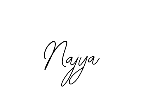 You should practise on your own different ways (Bearetta-2O07w) to write your name (Najya) in signature. don't let someone else do it for you. Najya signature style 12 images and pictures png