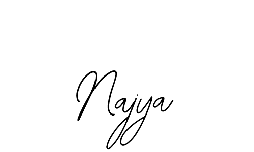 Use a signature maker to create a handwritten signature online. With this signature software, you can design (Bearetta-2O07w) your own signature for name Najya. Najya signature style 12 images and pictures png