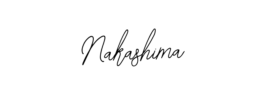 How to make Nakashima signature? Bearetta-2O07w is a professional autograph style. Create handwritten signature for Nakashima name. Nakashima signature style 12 images and pictures png