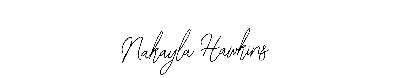 Similarly Bearetta-2O07w is the best handwritten signature design. Signature creator online .You can use it as an online autograph creator for name Nakayla Hawkins. Nakayla Hawkins signature style 12 images and pictures png