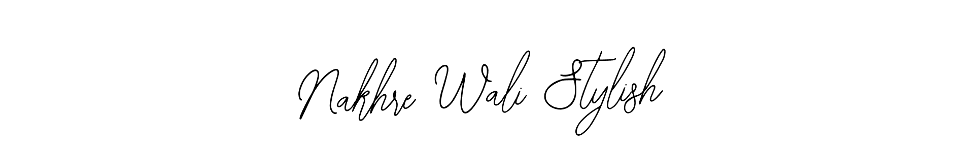 The best way (Bearetta-2O07w) to make a short signature is to pick only two or three words in your name. The name Nakhre Wali Stylish include a total of six letters. For converting this name. Nakhre Wali Stylish signature style 12 images and pictures png