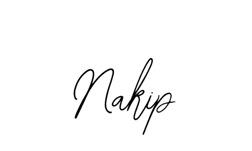 Use a signature maker to create a handwritten signature online. With this signature software, you can design (Bearetta-2O07w) your own signature for name Nakip. Nakip signature style 12 images and pictures png