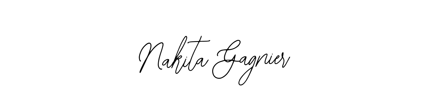You should practise on your own different ways (Bearetta-2O07w) to write your name (Nakita Gagnier) in signature. don't let someone else do it for you. Nakita Gagnier signature style 12 images and pictures png