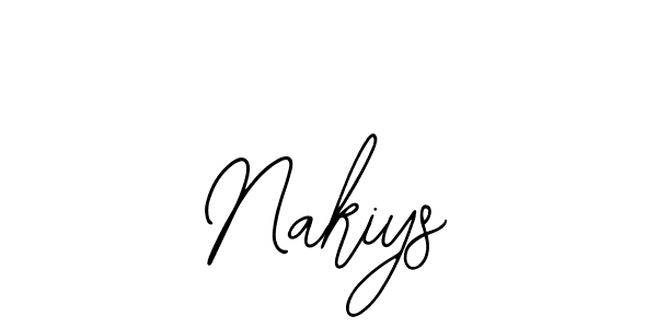 How to make Nakiys signature? Bearetta-2O07w is a professional autograph style. Create handwritten signature for Nakiys name. Nakiys signature style 12 images and pictures png