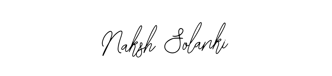 Create a beautiful signature design for name Naksh Solanki. With this signature (Bearetta-2O07w) fonts, you can make a handwritten signature for free. Naksh Solanki signature style 12 images and pictures png