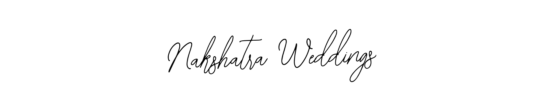 How to make Nakshatra Weddings signature? Bearetta-2O07w is a professional autograph style. Create handwritten signature for Nakshatra Weddings name. Nakshatra Weddings signature style 12 images and pictures png