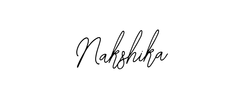 How to make Nakshika name signature. Use Bearetta-2O07w style for creating short signs online. This is the latest handwritten sign. Nakshika signature style 12 images and pictures png