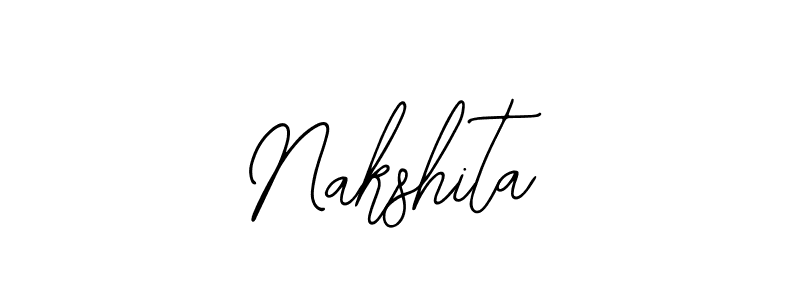 Use a signature maker to create a handwritten signature online. With this signature software, you can design (Bearetta-2O07w) your own signature for name Nakshita. Nakshita signature style 12 images and pictures png