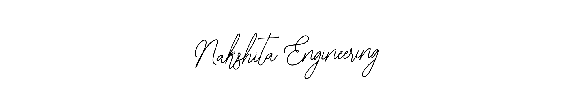 The best way (Bearetta-2O07w) to make a short signature is to pick only two or three words in your name. The name Nakshita Engineering include a total of six letters. For converting this name. Nakshita Engineering signature style 12 images and pictures png