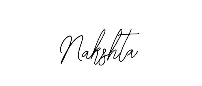Design your own signature with our free online signature maker. With this signature software, you can create a handwritten (Bearetta-2O07w) signature for name Nakshta. Nakshta signature style 12 images and pictures png