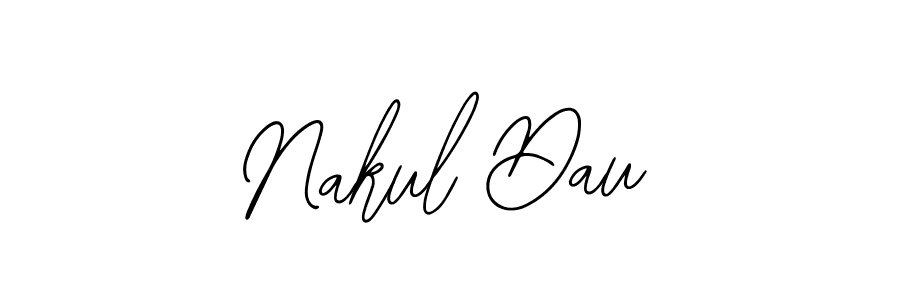 Also You can easily find your signature by using the search form. We will create Nakul Dau name handwritten signature images for you free of cost using Bearetta-2O07w sign style. Nakul Dau signature style 12 images and pictures png