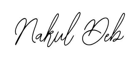 Personalize your online presence with Nakul Deb signature rendered in elegant Bearetta-2O07w font. Great for website footers and blogs. Nakul Deb signature style 12 images and pictures png