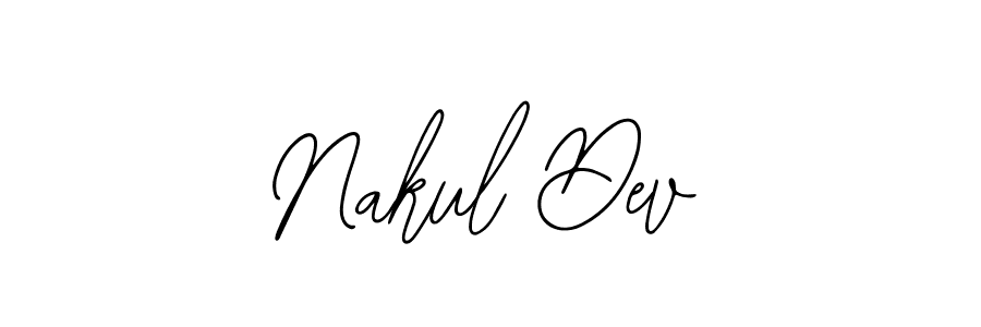 Use a signature maker to create a handwritten signature online. With this signature software, you can design (Bearetta-2O07w) your own signature for name Nakul Dev. Nakul Dev signature style 12 images and pictures png