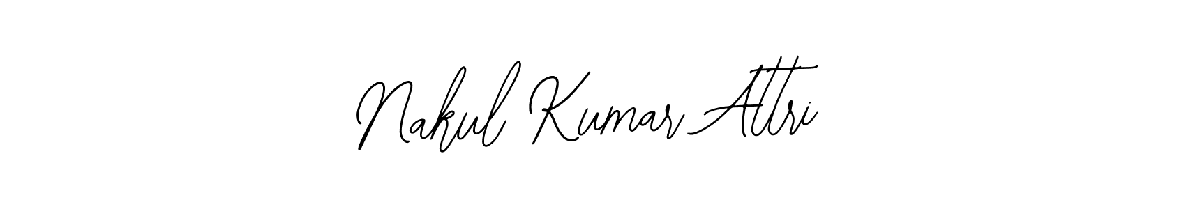 You should practise on your own different ways (Bearetta-2O07w) to write your name (Nakul Kumar Attri) in signature. don't let someone else do it for you. Nakul Kumar Attri signature style 12 images and pictures png