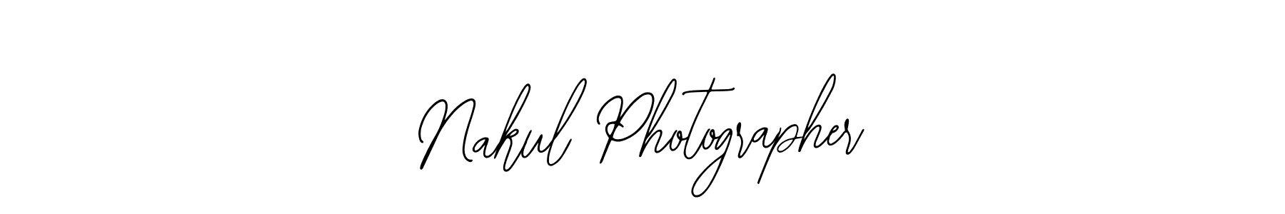 Bearetta-2O07w is a professional signature style that is perfect for those who want to add a touch of class to their signature. It is also a great choice for those who want to make their signature more unique. Get Nakul Photographer name to fancy signature for free. Nakul Photographer signature style 12 images and pictures png