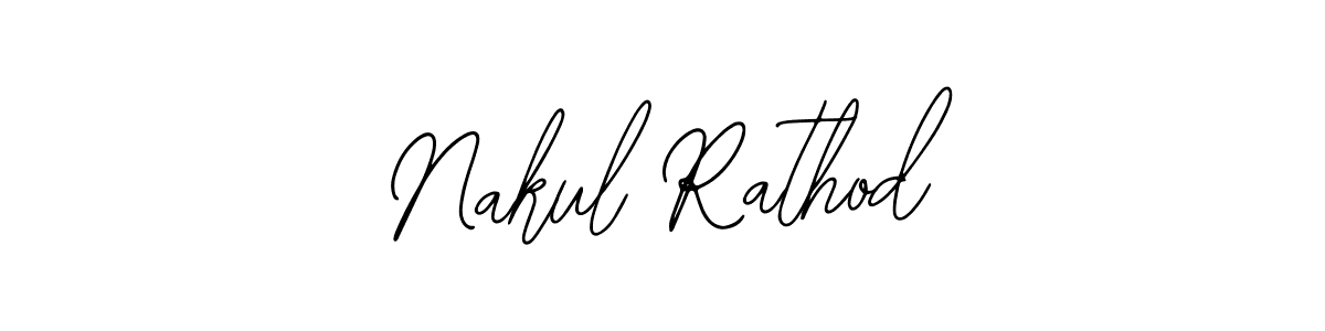 Create a beautiful signature design for name Nakul Rathod. With this signature (Bearetta-2O07w) fonts, you can make a handwritten signature for free. Nakul Rathod signature style 12 images and pictures png