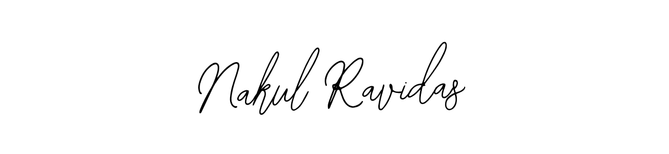 Use a signature maker to create a handwritten signature online. With this signature software, you can design (Bearetta-2O07w) your own signature for name Nakul Ravidas. Nakul Ravidas signature style 12 images and pictures png
