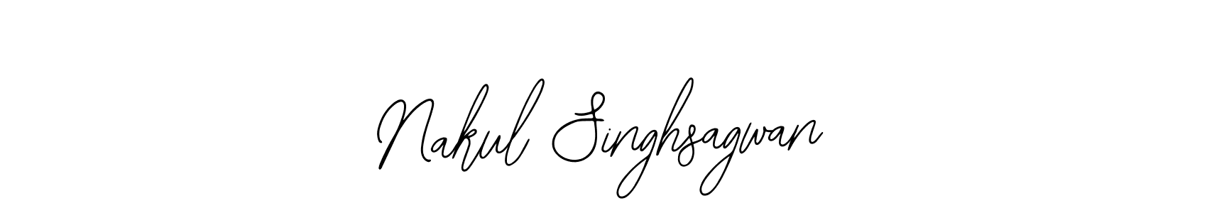 Use a signature maker to create a handwritten signature online. With this signature software, you can design (Bearetta-2O07w) your own signature for name Nakul Singhsagwan. Nakul Singhsagwan signature style 12 images and pictures png