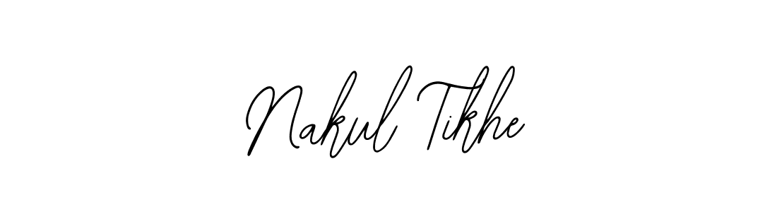 if you are searching for the best signature style for your name Nakul Tikhe. so please give up your signature search. here we have designed multiple signature styles  using Bearetta-2O07w. Nakul Tikhe signature style 12 images and pictures png