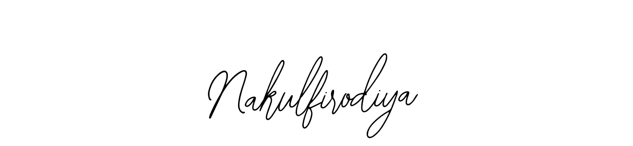 How to make Nakulfirodiya name signature. Use Bearetta-2O07w style for creating short signs online. This is the latest handwritten sign. Nakulfirodiya signature style 12 images and pictures png