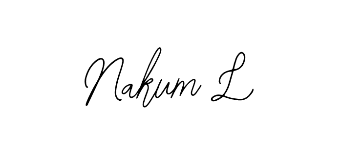 This is the best signature style for the Nakum L name. Also you like these signature font (Bearetta-2O07w). Mix name signature. Nakum L signature style 12 images and pictures png