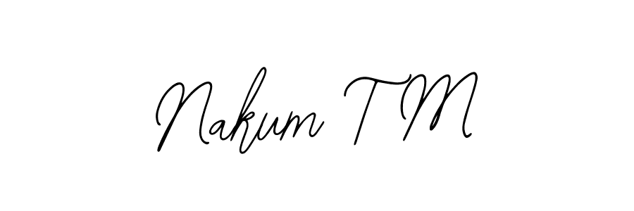 Nakum T M stylish signature style. Best Handwritten Sign (Bearetta-2O07w) for my name. Handwritten Signature Collection Ideas for my name Nakum T M. Nakum T M signature style 12 images and pictures png
