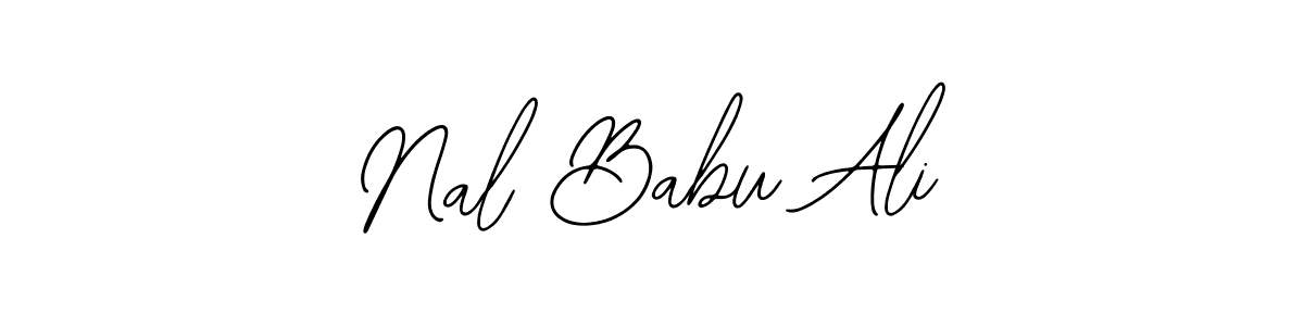 if you are searching for the best signature style for your name Nal Babu Ali. so please give up your signature search. here we have designed multiple signature styles  using Bearetta-2O07w. Nal Babu Ali signature style 12 images and pictures png
