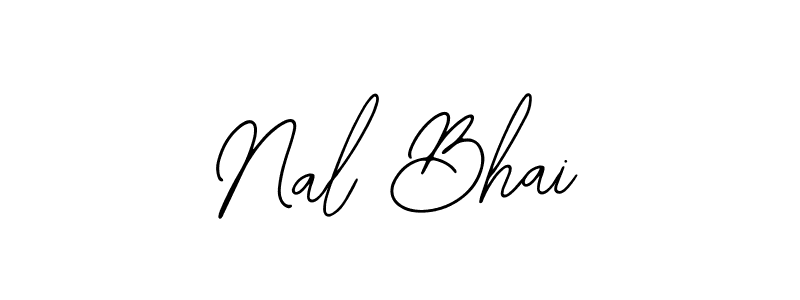 Also we have Nal Bhai name is the best signature style. Create professional handwritten signature collection using Bearetta-2O07w autograph style. Nal Bhai signature style 12 images and pictures png