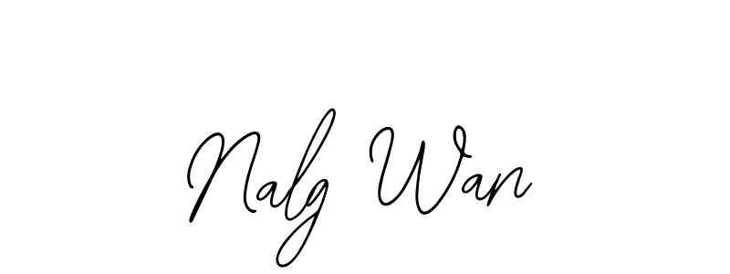 Design your own signature with our free online signature maker. With this signature software, you can create a handwritten (Bearetta-2O07w) signature for name Nalg Wan. Nalg Wan signature style 12 images and pictures png