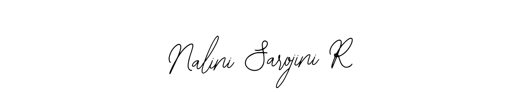 You should practise on your own different ways (Bearetta-2O07w) to write your name (Nalini Sarojini R) in signature. don't let someone else do it for you. Nalini Sarojini R signature style 12 images and pictures png