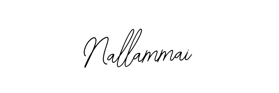 How to make Nallammai name signature. Use Bearetta-2O07w style for creating short signs online. This is the latest handwritten sign. Nallammai signature style 12 images and pictures png