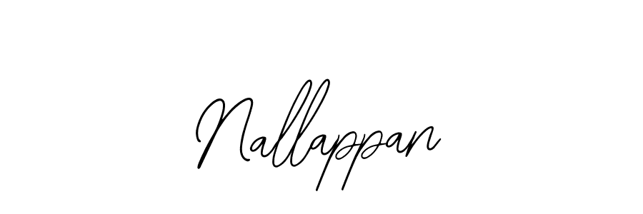 You should practise on your own different ways (Bearetta-2O07w) to write your name (Nallappan) in signature. don't let someone else do it for you. Nallappan signature style 12 images and pictures png