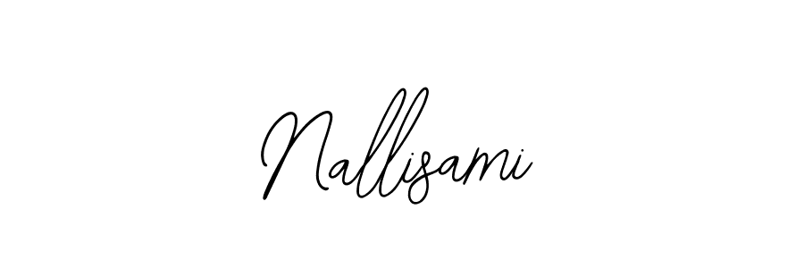 How to make Nallisami signature? Bearetta-2O07w is a professional autograph style. Create handwritten signature for Nallisami name. Nallisami signature style 12 images and pictures png