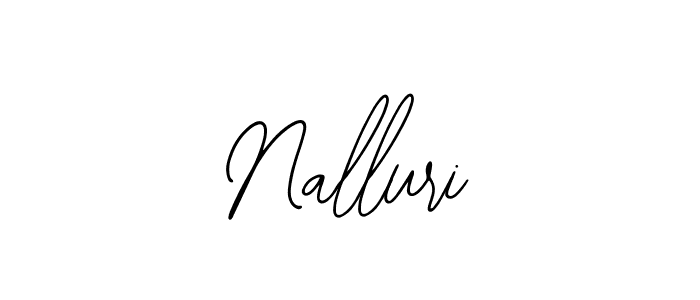 if you are searching for the best signature style for your name Nalluri. so please give up your signature search. here we have designed multiple signature styles  using Bearetta-2O07w. Nalluri signature style 12 images and pictures png
