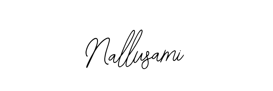 if you are searching for the best signature style for your name Nallusami. so please give up your signature search. here we have designed multiple signature styles  using Bearetta-2O07w. Nallusami signature style 12 images and pictures png