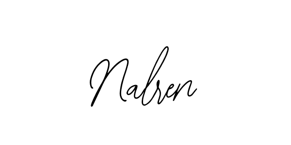 Design your own signature with our free online signature maker. With this signature software, you can create a handwritten (Bearetta-2O07w) signature for name Nalren. Nalren signature style 12 images and pictures png