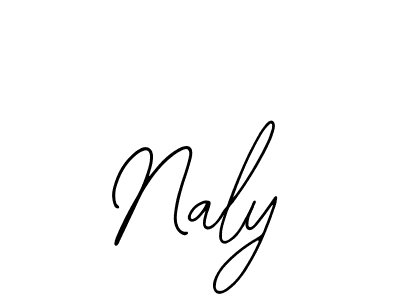 You should practise on your own different ways (Bearetta-2O07w) to write your name (Naly) in signature. don't let someone else do it for you. Naly signature style 12 images and pictures png