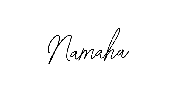 You should practise on your own different ways (Bearetta-2O07w) to write your name (Namaha) in signature. don't let someone else do it for you. Namaha signature style 12 images and pictures png