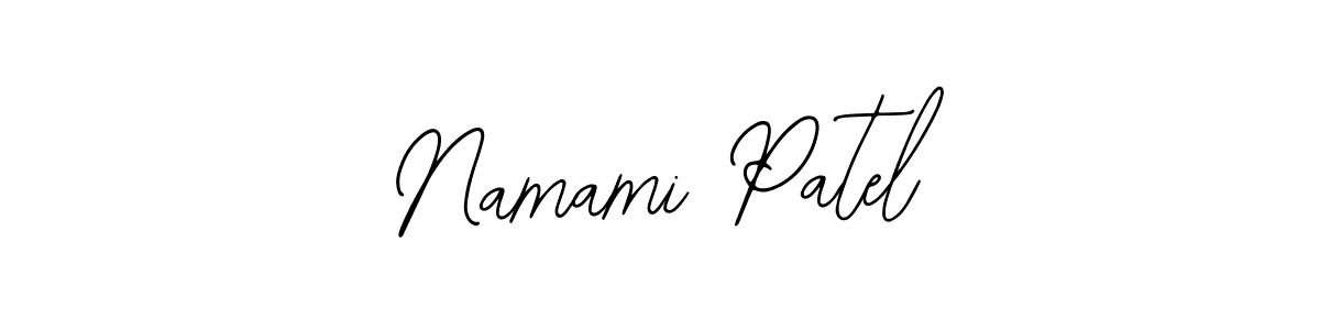 if you are searching for the best signature style for your name Namami Patel. so please give up your signature search. here we have designed multiple signature styles  using Bearetta-2O07w. Namami Patel signature style 12 images and pictures png