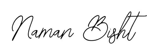 The best way (Bearetta-2O07w) to make a short signature is to pick only two or three words in your name. For converting this name Naman Bisht. Naman Bisht signature style 12 images and pictures png