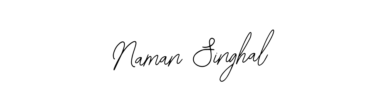 How to make Naman Singhal name signature. Use Bearetta-2O07w style for creating short signs online. This is the latest handwritten sign. Naman Singhal signature style 12 images and pictures png