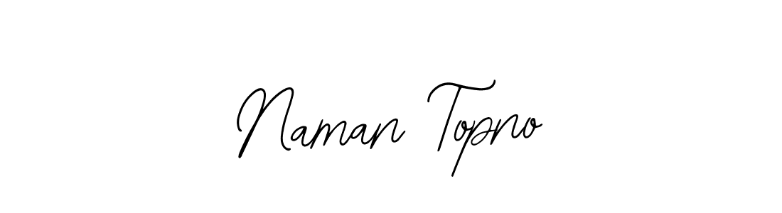 The best way (Bearetta-2O07w) to make a short signature is to pick only two or three words in your name. The name Naman Topno include a total of six letters. For converting this name. Naman Topno signature style 12 images and pictures png