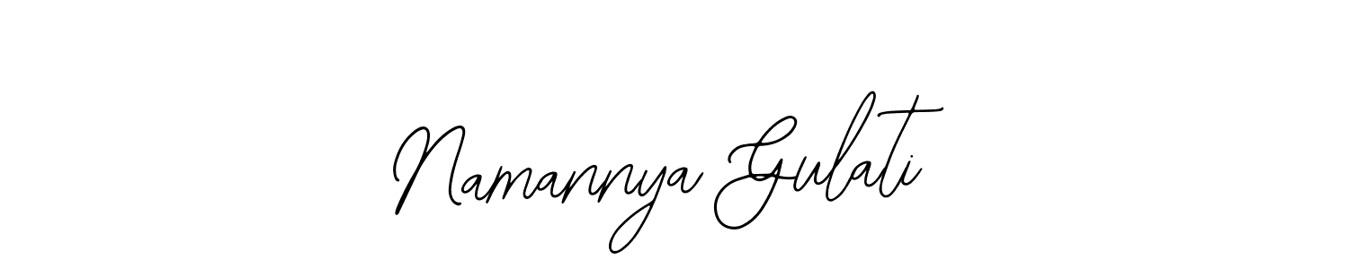 You should practise on your own different ways (Bearetta-2O07w) to write your name (Namannya Gulati) in signature. don't let someone else do it for you. Namannya Gulati signature style 12 images and pictures png