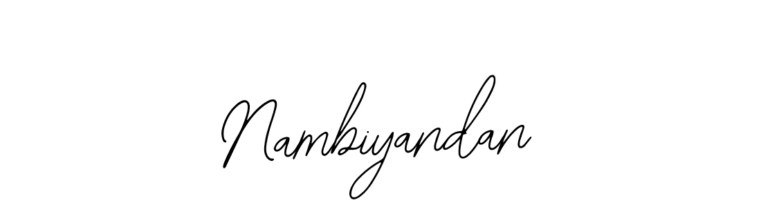 Design your own signature with our free online signature maker. With this signature software, you can create a handwritten (Bearetta-2O07w) signature for name Nambiyandan. Nambiyandan signature style 12 images and pictures png