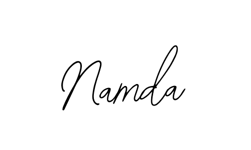 You should practise on your own different ways (Bearetta-2O07w) to write your name (Namda) in signature. don't let someone else do it for you. Namda signature style 12 images and pictures png