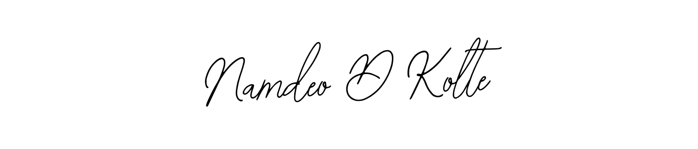 How to Draw Namdeo D Kolte signature style? Bearetta-2O07w is a latest design signature styles for name Namdeo D Kolte. Namdeo D Kolte signature style 12 images and pictures png